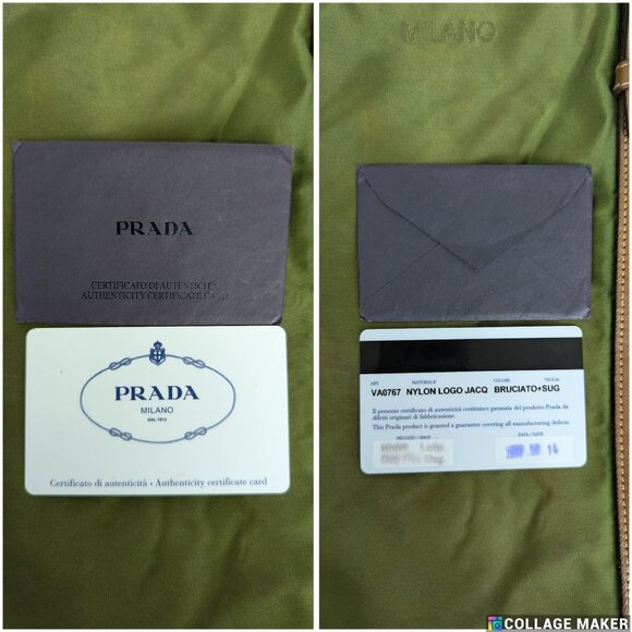 Authentic Prada Nylon Classic Handbag Olive Green Made In Italy - Picture 7 of 16